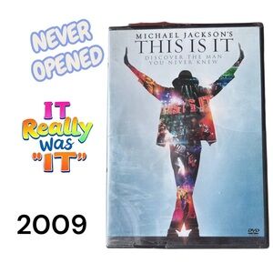 👛 ANY 2/$20) DVD MICHAEL JACKSON'S THIS IS IT NWOT Factory Sealed with Security